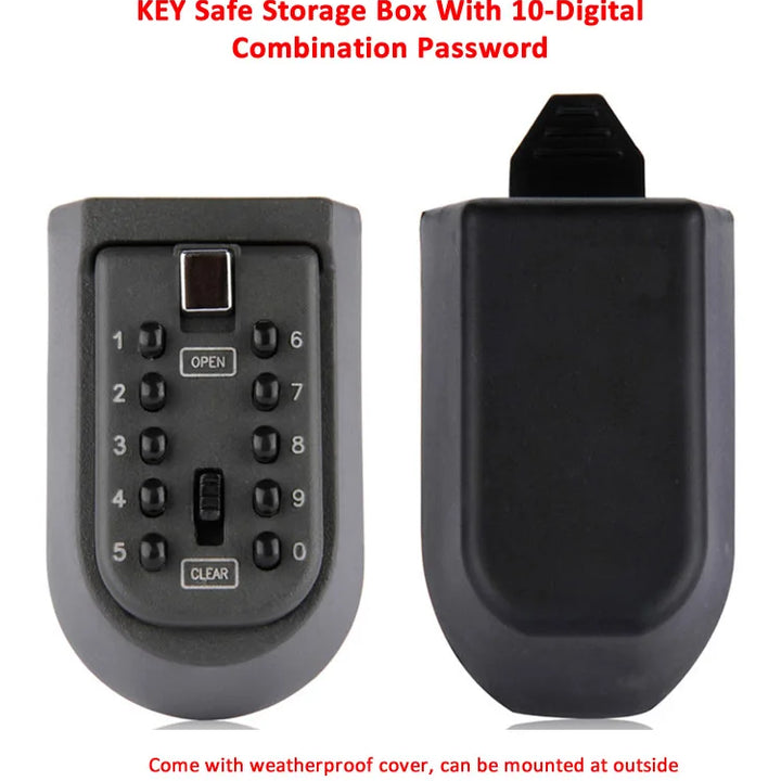 ELESABOX SecureKey 10-Digit Wall-Mounted Key Safe