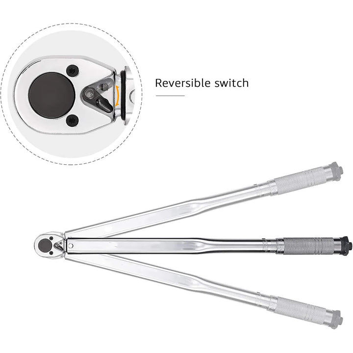 Click Torque Wrench Set 1/4-1/2 Drive – 5-110 Nm Square Drive with Storage Box