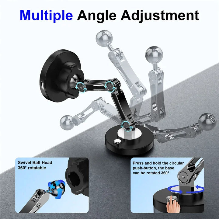 Magnetic Car Wireless Charger Stand – Fast Charge Mount for iPhone 12 to 15