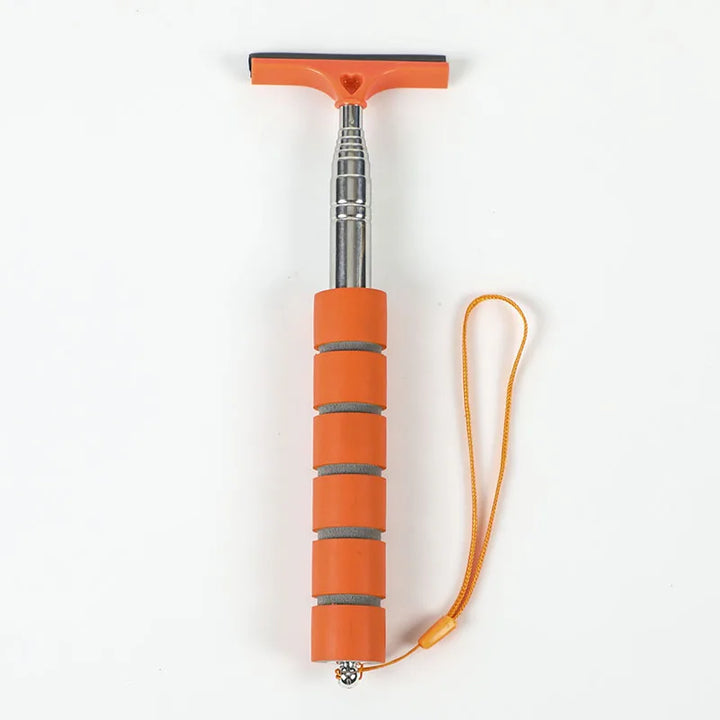 Telescopic Rearview Mirror Brush – Mist & Fog Remover Window Wiper Scraper Tool