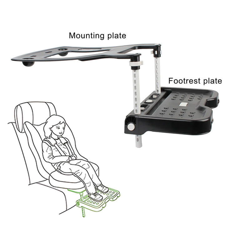 ComfyRide™ Adjustable Kids’ Car Seat Footrest