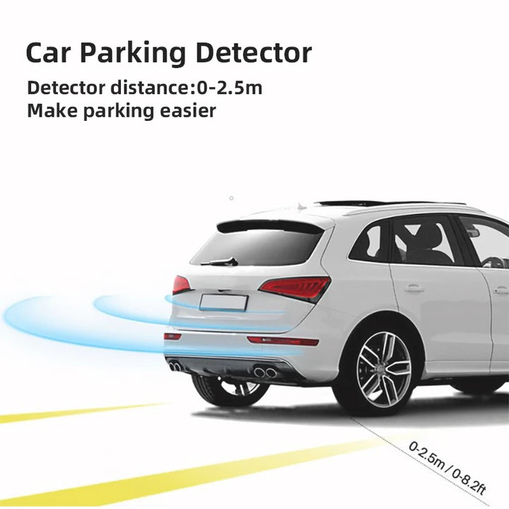 Universal Parking Sensor Kit – 4 x 22mm Sensors Buzzer Reverse Backup Radar 12V
