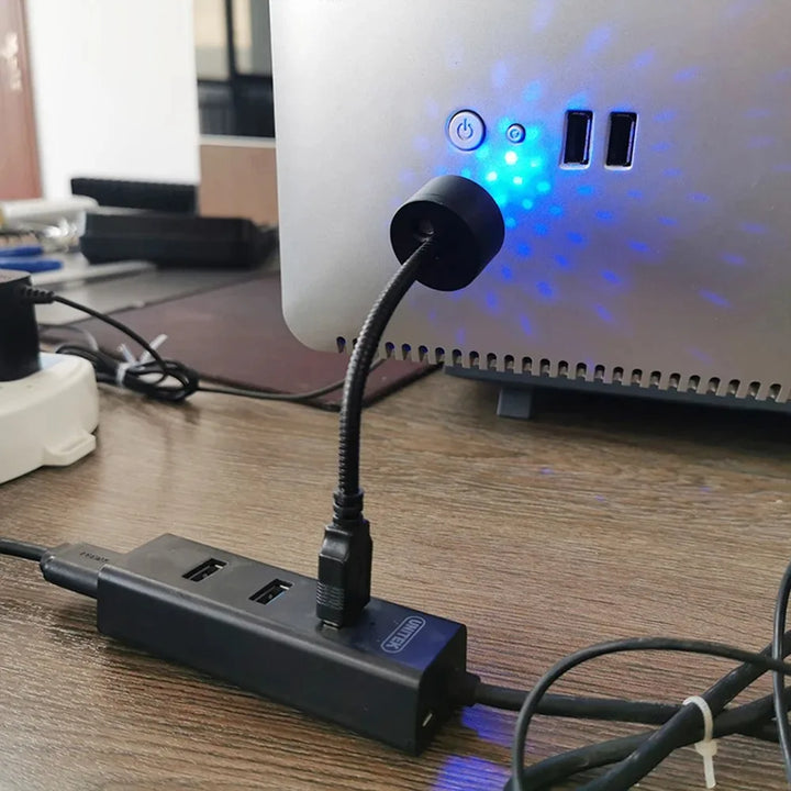 Mini USB Star Galaxy Projector – Car Roof Night Light Atmosphere Lamp Adjustable