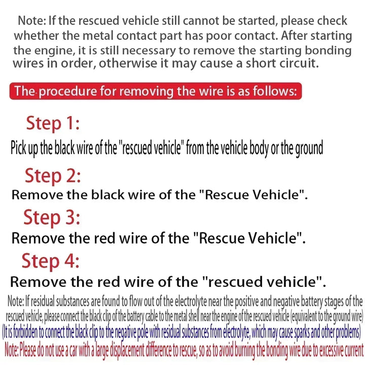PowerGrip Pro™ 2000A Heavy-Duty Car Jump Starter Cables
